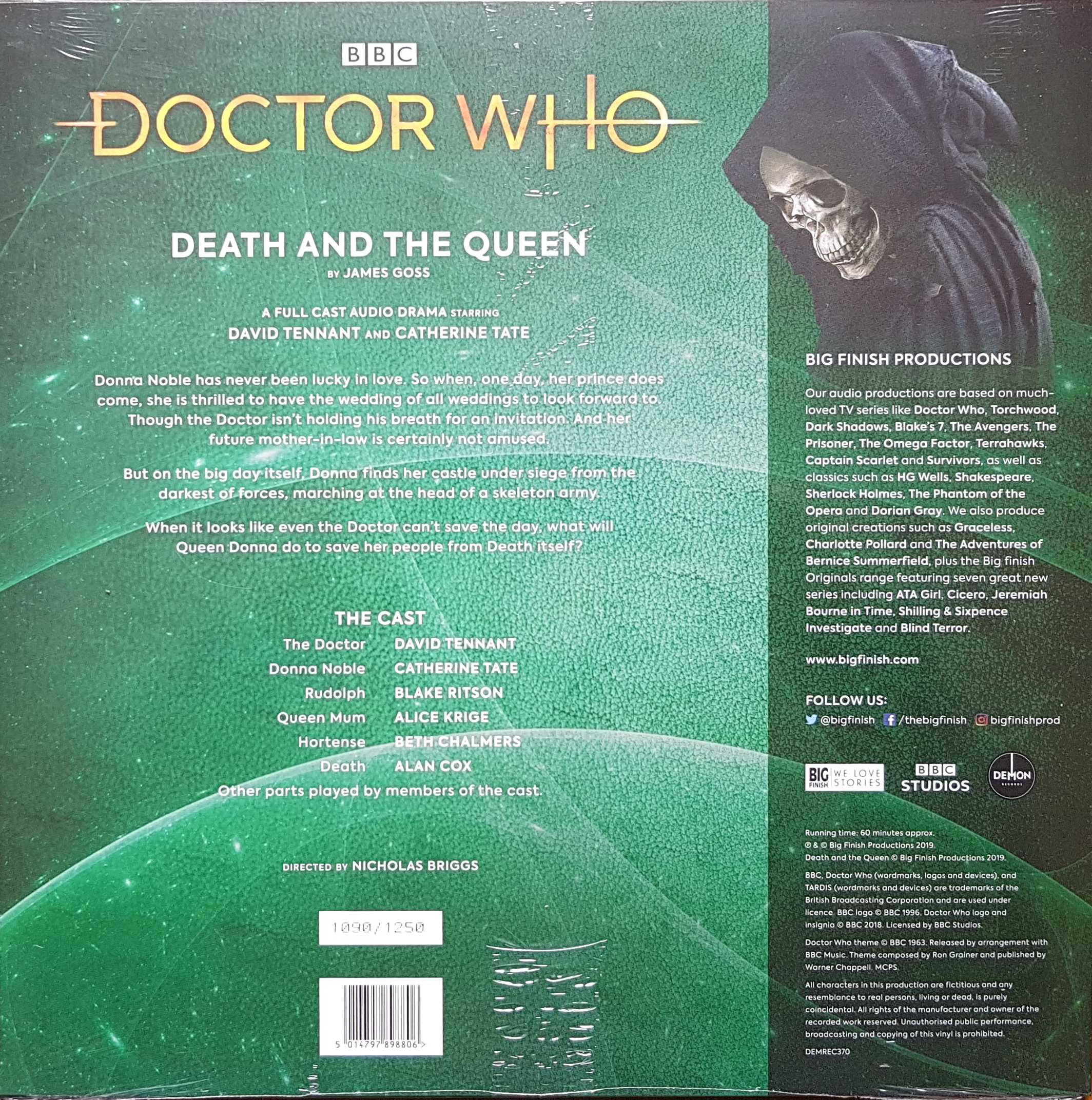 Picture of DEMREC 370 Doctor Who - Death and the Queen by artist James Goss from the BBC records and Tapes library